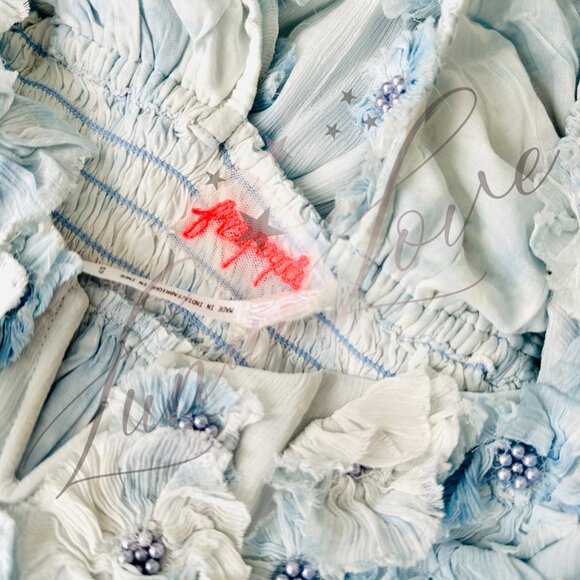 FREE PEOPLE Mango Mambo Maxi Dress In Blue (size XS) NWT - Picture 13 of 14